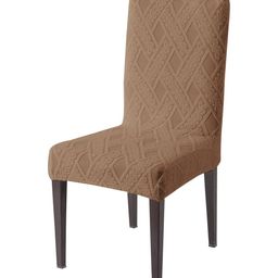 HOKIPO Brown Jacquard Chair Cover-image-19