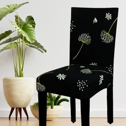 HOUSE OF QUIRK Black & White Printed Chair Cover-image-38