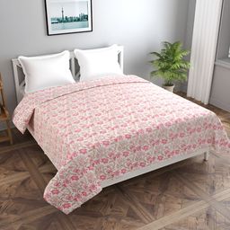 MORADO Pink & Brown Printed Single Duvet Cover-picture-47
