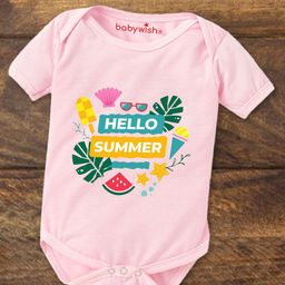 Babywish Summer Infants Printed Breathable Cotton Bodysuit-50