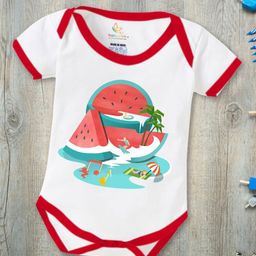 Babywish Summer Infants Printed Breathable Cotton Bodysuit-image-58