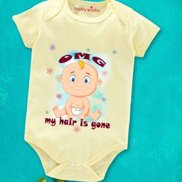 Babywish Infants Printed Envelop Neck Cotton Bodysuit-image-55