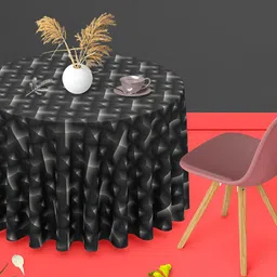 ArtzFolio Multicoloured Anti-Slip Round 4-Seater Table Cover-image-54