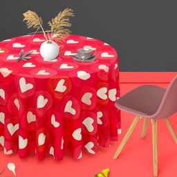 ArtzFolio Multicoloured Anti-Slip Round 4-Seater Table Cover-image-99