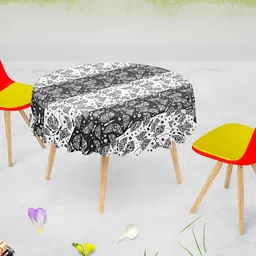 ArtzFolio Multicoloured Anti-Slip Round 4-Seater Table Cover-image-78