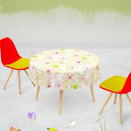ArtzFolio Multicoloured Anti-Slip Round 4-Seater Table Cover-image-48