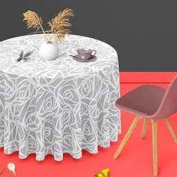 ArtzFolio Multicoloured Anti-Slip Round 4-Seater Table Cover-image-88