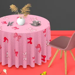 ArtzFolio Multicoloured Anti-Slip Round 4-Seater Table Cover-image-21