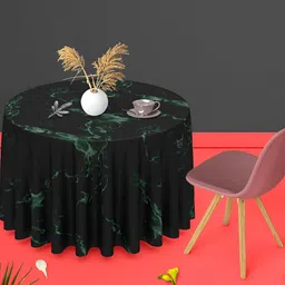 ArtzFolio Multicoloured Anti-Slip Round 4-Seater Table Cover-image-93