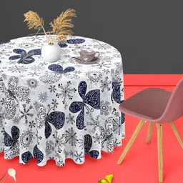 ArtzFolio Multicoloured Anti-Slip Round 4-Seater Table Cover-image-26