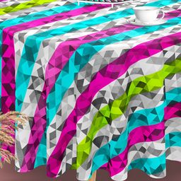 ArtzFolio Multicoloured Anti-Slip Round 4-Seater Table Cover-image-47