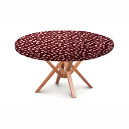 Stylista Red & White Floral Waterproof Elasticated Round 4 Seater Table Cover-image-22