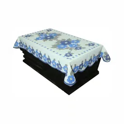 BIGGER FISH Blue Cotton 4-Seater Table Cover-31