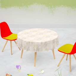 ArtzFolio Multicoloured Anti-Slip Round 6-Seater Table Cover-38