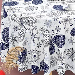 ArtzFolio Multicoloured Anti-Slip Round 6-Seater Table Cover-image-9