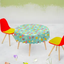 ArtzFolio Multicoloured Anti-Slip Round 6-Seater Table Cover-image-37