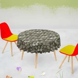 ArtzFolio Multicoloured Anti-Slip Round 6-Seater Table Cover-image-58