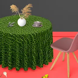 ArtzFolio Multicoloured Anti-Slip Round 6-Seater Table Cover-image-98