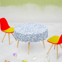 ArtzFolio Multicoloured Anti-Slip Round 6-Seater Table Cover-image-80