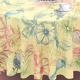 ArtzFolio Multicoloured Anti-Slip Round 8-Seater Table Cover-image-91