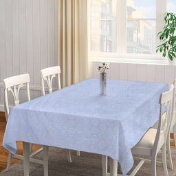 Arrabi Grey Geometric Printed 8-Seater Table Cover-21