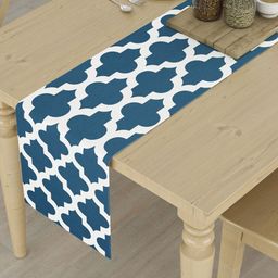 HOMEMONDE Blue Printed Pure Cotton 4-Seater Table Runners-picture-57