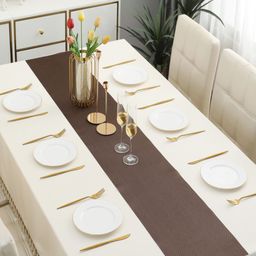 HOKIPO Brown Table Runner-13