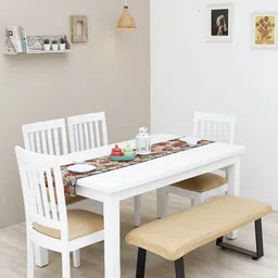 Ariana Green & Red Printed Cotton Table Runners-57