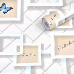 Aura White & Cream 3D Printed Self Adhesive Wall Sticker-image-52