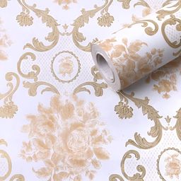 Aura White & Brown 3D Printed Self Adhesive Wall Sticker-34