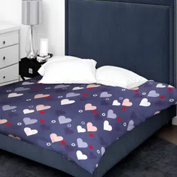 RD TREND Teal Mild Winter 210 GSM Cotton Geometric Double King Bed Comforter-3