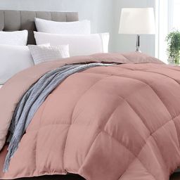 LABHAM Pink & Grey Microfiber AC Room 150 GSM Double Bed Comforter-image-75
