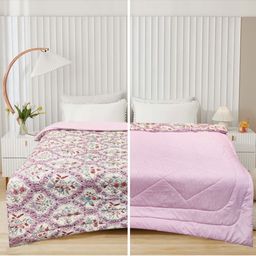 Supreme Home Collective Pink AC Room 300 GSM Double Bed Comforter-image-80