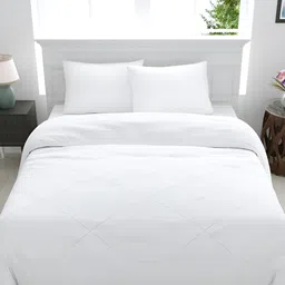 GYT White Microfiber Mild Winter Single Bed Comforter-image-75