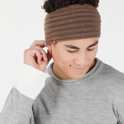 Bharatasya Solid Knitted Woollen Headband Earwarmer-image-14