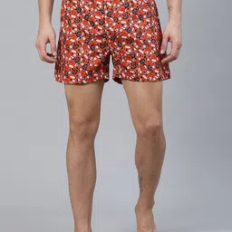 East Ink Men Red & Black Quirky Print Pure Cotton Boxers EIBXCO025-image-19
