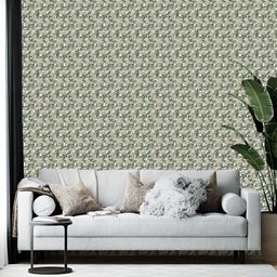 Wallpics Grey Printed Abstract Printed Self Adhesive Wall Sticker-14