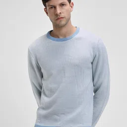 Dennis Lingo Striped Long Sleeves Pure Acrylic Pullover-image-92