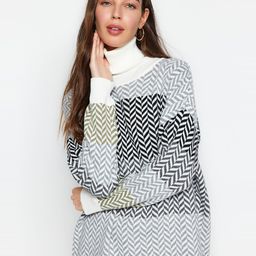 Trendyol Printed Acrylic Pullover Sweater-29