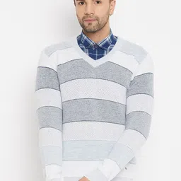 Duke Striped Long Sleeves Acrylic Pullover-picture-30