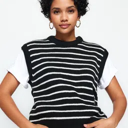 Trendyol Striped Sweater Vest-image-59