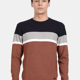 t-base Colourblocked Pullover Cotton Sweatshirt-image-68
