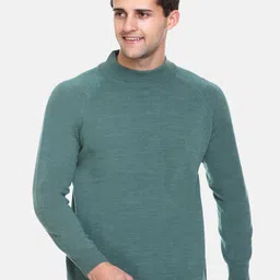 aarbee Men Green Turtle Neck Pullover-picture-23