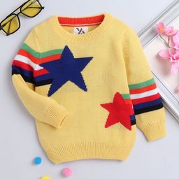 Yellow Apple Boys Woollen Pullover-image-39