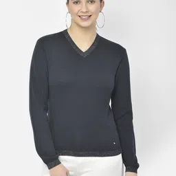 Numero Uno V-Neck Cotton Pullover-image-51