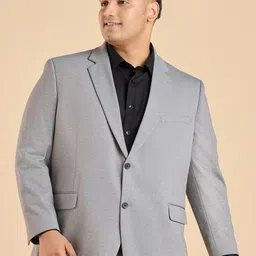 Big Hello - The Plus Life   Notched Lapel Collar Single-Breasted Formal Blazer-picture-1