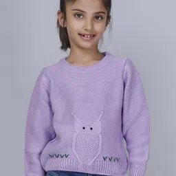 JoE Hazel Girls Cable Knit Acrylic Pullover-image-81