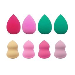 Facejewel Set Of 4 Makeup Sponge With Set Of 4 Oval Makeup Blender-56