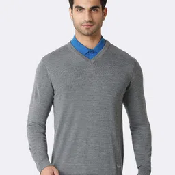 Van Heusen Athleisure V-Neck Long Sleeve Sweater-image-77