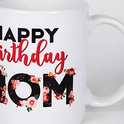 fnp White & Black Printed Ceramic Glossy Mugs 325 ml-56